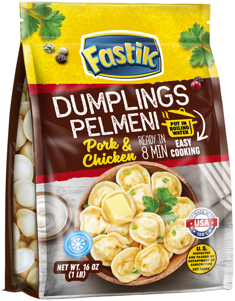 Pork & Chicken Dumplings, 1 lb